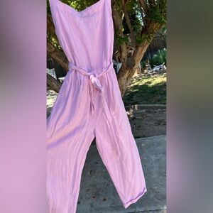 Lost + Wander Lavender Jumpsuit Flowy Sleeveless Design